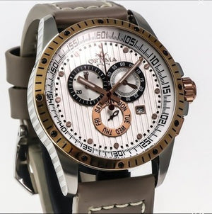 Optima • Swiss Chronograph Watch  • Stainless Steel Quartz • 45mm • OSC281-SRL-1