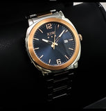 RSW Swiss Watch 46.8mm Rose Gold & Stainless Steel Quartz 5ATM RSWM116