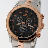 Optima Swiss Chronograph Watch 45mm Stainless Steel PVD Rose Gold Quart 5ATM