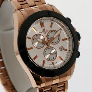 Optima Swiss Chronograph Watch 42.5mm PVDRose Gold Stainless Steel Quartz OSC210