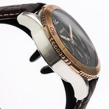 Mercury Swiss Chronograph Watch 46mm Stainless Steel & PVD Rose Gold Quartz 5ATM