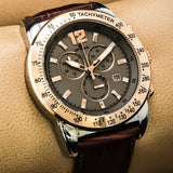 Optima • Swiss Chronograph Watch • Stainless Steel • 44.5mm • Quartz • OSC321