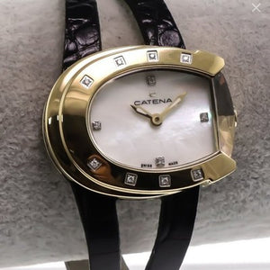 Catena 37mm Swiss Diamond Quartz Watch Ronda Womens  Saphire 5ATM B001HCD11