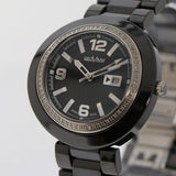 GEOVANI Swiss 34mm Black Ceramic Quartz Watch 3ATM GOL510
