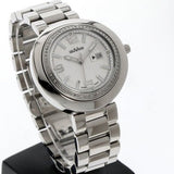 Geovani Swiss 38mm Stainless Steel Quartz Watch Gemset Bezel 3ATM GOL511
