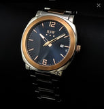 RSW Swiss Watch 46.8mm Rose Gold & Stainless Steel Quartz 5ATM RSWM116