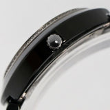 GEOVANI Swiss 34mm Black Ceramic Quartz Watch 3ATM GOL510