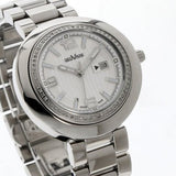 Geovani Swiss 38mm Stainless Steel Quartz Watch Gemset Bezel 3ATM GOL511