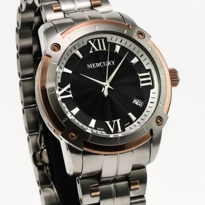 Mercury Swiss 39mm Stainless Steel & Rose Gold Quartz Watch 10ATM ME10240