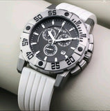 Mercury Swiss 44mm Stainless Steel Quartz Chronograph Watch 5ATM • ME10225