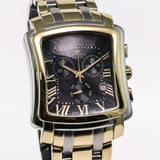 Optima Swiss Watch Mens 38mm PVD Gold & Stainless Steel Quartz 3ATM OSC199