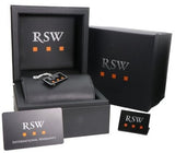 RSW Swiss Watch 46.8mm Rose Gold & Stainless Steel Quartz 5ATM RSWM116
