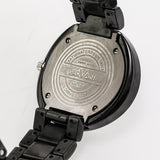 GEOVANI Swiss 34mm Black Ceramic Quartz Watch 3ATM GOL510