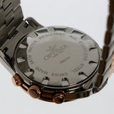 Optima Swiss Chronograph Watch 45mm Stainless Steel PVD Rose Gold Quart 5ATM