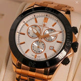 Optima Swiss Chronograph Watch 42.5mm PVDRose Gold Stainless Steel Quartz OSC210