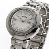 Geovani Swiss 38mm Stainless Steel Quartz Watch Gemset Bezel 3ATM GOL511