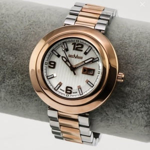 Geovani Swiss 38mm Stainless Steel & PVD Rose Gold Quartz Watch 3ATM GOL511