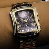 Optima Swiss Watch Mens 38mm PVD Gold & Stainless Steel Quartz 3ATM OSC199