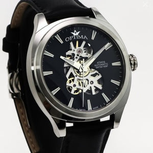 Optima Atmos Swiss Automatic Watch 44.5mm Stainless Steel 5ATM OSA485SK