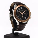 Mercury Swiss Chronograph Watch 46mm Stainless Steel & PVD Rose Gold Quartz 5ATM