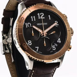 Mercury Swiss Chronograph Watch 46mm Stainless Steel & PVD Rose Gold Quartz 5ATM