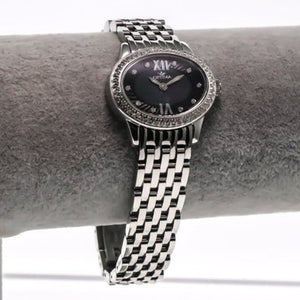 Optima Swiss Watch 28mm Black Mother Of Pearl Stainless Steel Quartz 5ATM OSL351