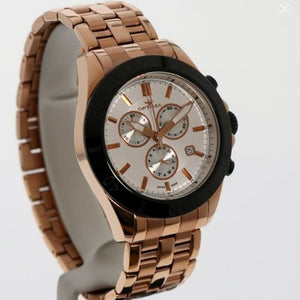 Optima Swiss Chronograph Watch 42.5mm PVDRose Gold Stainless Steel Quartz OSC210