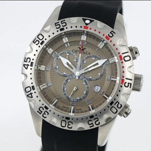 Optima • Swiss Chronograph Watch • Stainless Steel • 47mm Quartz • OSC342 • 5ATM