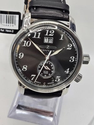 Graf Zeppelin • German Made Dual Time • Big Date Watch • Dual Crowns • 7644-2