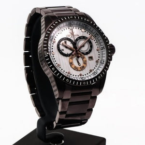 Optima Chocolate Swiss Chronograph Watch 45mm Stainless Steel Quartz 5ATM OSC281