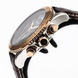 Mercury Swiss Chronograph Watch 46mm Stainless Steel & PVD Rose Gold Quartz 5ATM