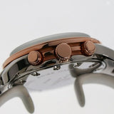 Optima Swiss Chronograph Watch 45mm Stainless Steel PVD Rose Gold Quart 5ATM