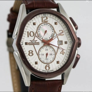OPTIMA • ME1080-RCX-S-1 • 42x44.5mm • Swiss Watch  • Date SubDay • Dual Time