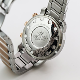Optima - Swiss Chronograph - OSC399-SR-1 
 Swiss quartz chronograph. 45 mm OSC399 30 m (3 ATM / 100 feet)