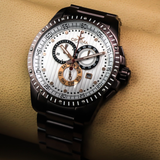 Optima - Swiss Made Chronograph - OSC281-CC-1
 Quartz
 45mm OSC281 50 m (5 ATM / 169 ft).