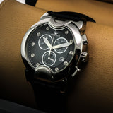 Optima Swiss Chronograph Watch Mens 45.9mm Stainless Steel Quartz 3ATM OSC233