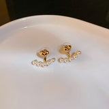 Women's Love Pearl Earrings Stylish Fashion Stud Jewerly for Special Occasions