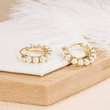 Exquisite Light Luxury Pearl Earrings Jewerly Fashion Unique for Wedding Party