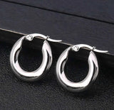 14K Gold • 3 Pack Hoop Earrings • 1 Set Each 20/25/30mm