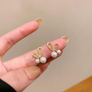 Elegant Romantic Unique Pearl Stud Earrings Fashion Accessories Jewelry