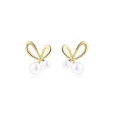 Elegant Romantic Unique Pearl Stud Earrings Fashion Accessories Jewelry