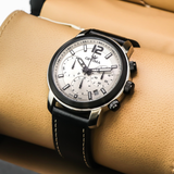 Optima - Swiss Chronograph - OSC399-SBL-1  Swiss quartz chronograph. 45 mm OSC399 30 m (3 ATM / 100 feet)