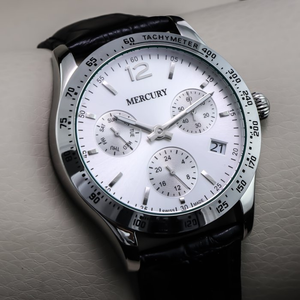 MERCURY - Swiss Made Watch - MEC470-SL-1 Quartz
 43 mm MEC470 50m (5 ATM, 169 ft)