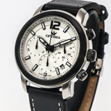 Optima - Swiss Chronograph - OSC399-SBL-1  Swiss quartz chronograph. 45 mm OSC399 30 m (3 ATM / 100 feet)