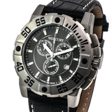 Mercury - Swiss Chronograph - ME10225-SL-2 - Black strap
 Quartz
 44 mm ME10225 50m (5 ATM, 169 ft)