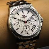 Optima - Swiss Chronograph - OSC377-SS-1
 Swiss Quartz Ronda 48.15mm OSC377 50 m (5 ATM / 139 ft)