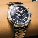 Optima - Swiss Chronograph - OSC399-SS-9 
 Swiss Quartz Chronograph 45 mm OSC399 30 m (3 ATM / 100 feet)