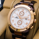 Optima - Swiss Dual Time - OSC241-CR-7
 Quartz
 43mm OSC241 30 m (3 ATM / 100 ft)