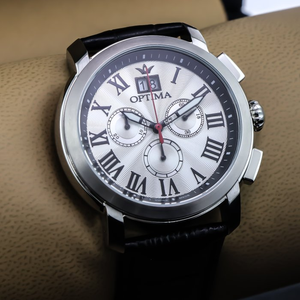 Optima - Swiss Chronograph - OSC392-SL-1A
 Swiss Ronda 46 mm, OSC392 30 m (3 ATM / 100 ft)