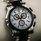 Mercury - Swiss Chronograph - ME1075-SB-7
 Quartz
 42.5 mm ME1075 30 meters (3 ATM, 100 feet)